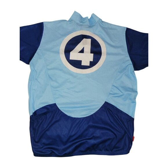 Marvel Purehero Fantastic Four Cycling Jersey XL Blue & Light Blue - Picture 2 of 7
